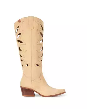 Женские кожаные сапоги в ковбойском стиле Popa, цвет Natural