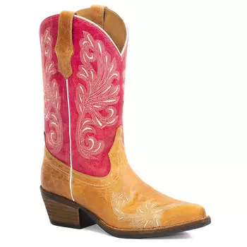 Женские кожаные сапоги в стиле вестерн от Forastero, розовый