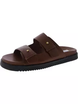 Женские кожаные шлепанцы Mariel Steve Madden, цвет Brown Leather
