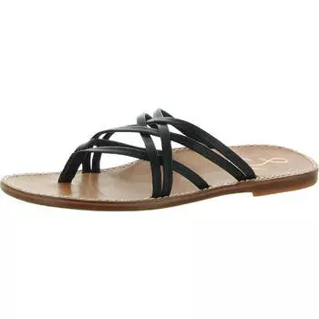 Женские кожаные шлепанцы Marinea Sam Edelman, черный