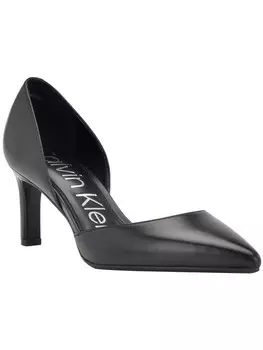 Женские кожаные слипоны Laza Calvin Klein, черный
