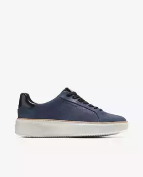 Женские кожаные спортивные туфли синего цвета Cole Haan