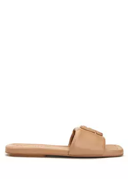 Женские кожаные тапочки j marc camel Marc Jacobs