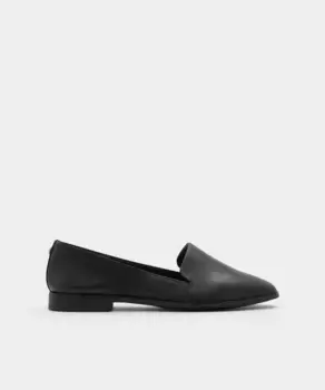 Женские кожаные тапочки с круглым носком Aldo, черный