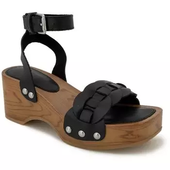 Женские кожаные туфли BARIE с квадратным носком и ремешком на щиколотке Splendid, черный