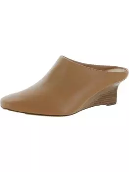 Женские кожаные туфли Benita Slip On на танкетке Vince, цвет tan leather