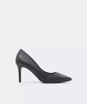 Женские кожаные туфли черного цвета с острым носком Aldo, черный