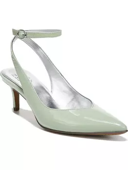 Женские кожаные туфли Eliya со змеиным принтом Naturalizer, цвет Mint Green Patent