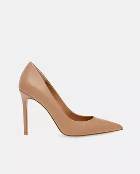 Женские кожаные туфли Evelyn с острым носком и каблуком-шпилькой Steve Madden, бежевый