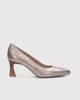 Женские кожаные туфли Hispanitas на каблуке, золото