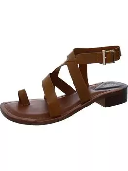 Женские кожаные туфли Ina с ремешками и блочным каблуком Franco Sarto, цвет tan leather