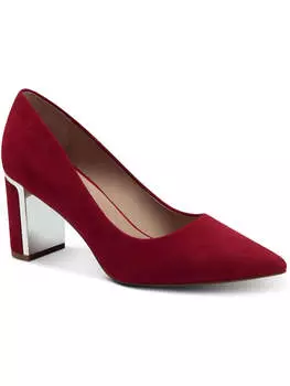 Женские кожаные туфли Jensonn с острым носком на каблуках Alfani, цвет true red suede
