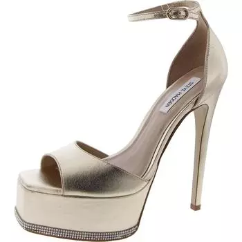 Женские кожаные туфли Keeva на платформе с ремешком на щиколотке Steve Madden, золотой