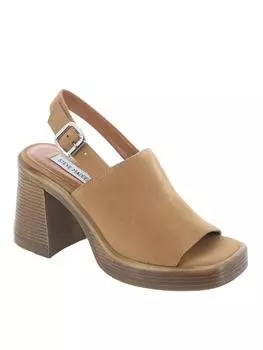 Женские кожаные туфли-лодочки Forza Slingback на каблуке Steve Madden, цвет camel nubuck