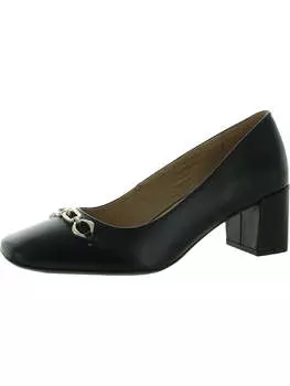 Женские кожаные туфли-лодочки Kyla с квадратным носком Naturalizer, черный