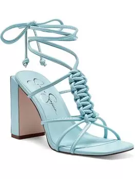 Женские кожаные туфли-лодочки Maena Slip On на каблуках Jessica Simpson, цвет robins egg