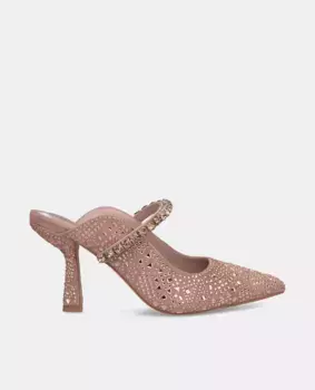 Женские кожаные туфли-лодочки с пяткой на пятке Alma en Pena, розовый