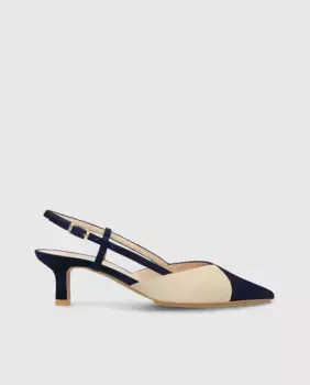 Женские кожаные туфли-лодочки с пяткой на пятке Lodi, бежевый