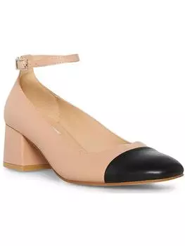 Женские кожаные туфли-лодочки с ремешком на щиколотке Steve Madden, цвет tan leather