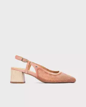 Женские кожаные туфли-лодочки с застежкой-пряжкой Pikolinos, оранжевый