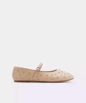 Женские кожаные туфли Mary Janes с круглым носком Aldo, бежевый