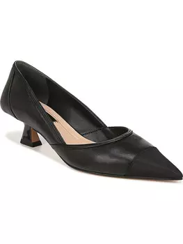 Женские кожаные туфли на каблуке Darcy с острым носком Franco Sarto, цвет Black Leather