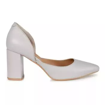 Женские кожаные туфли на каблуке Journee Signature Jillian Journee Signature, серый
