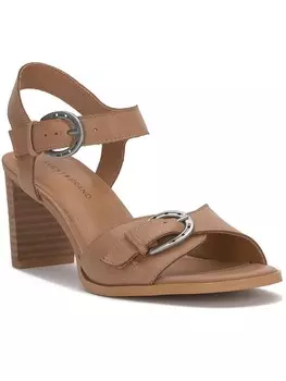 Женские кожаные туфли на каблуке Luseal с ремешком на щиколотке Lucky Brand, цвет Adobe Brown