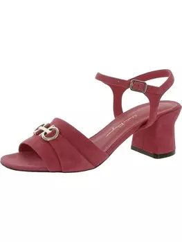 Женские кожаные туфли на каблуке Ondina Gancini с ремешком на щиколотке Salvatore Ferragamo, цвет Fandango Suede