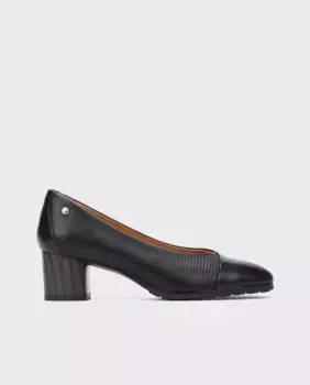 Женские кожаные туфли на квадратном каблуке Pikolinos, черный