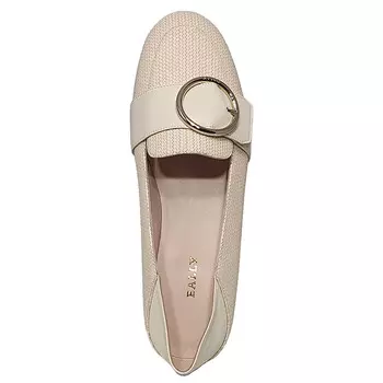 Женские кожаные туфли на плоской подошве Bally Clariska 6301227 с тиснением костей