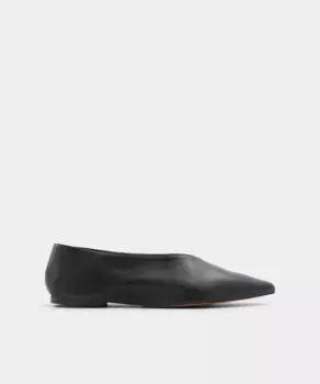 Женские кожаные туфли на плоской подошве с острым носком Aldo, черный