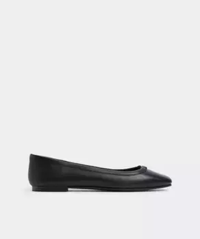 Женские кожаные туфли на плоской подошве с квадратным носком Aldo, черный