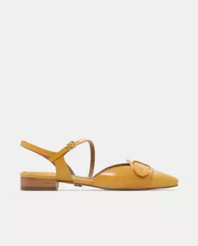 Женские кожаные туфли на плоской подошве Smithson Slingback Lottusse, жёлтый