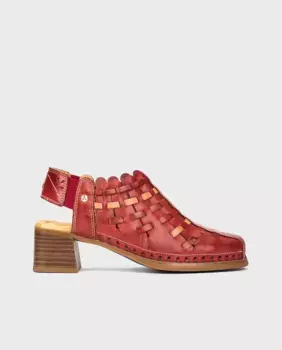 Женские кожаные туфли на резинке Pikolinos, цвет Granate