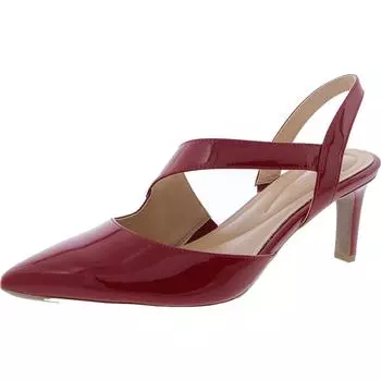 Женские кожаные туфли Recruit Slip On Slingback на каблуке Easy Spirit, красный