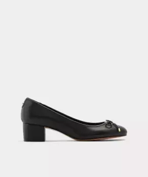 Женские кожаные туфли с круглым носком Aldo, черный