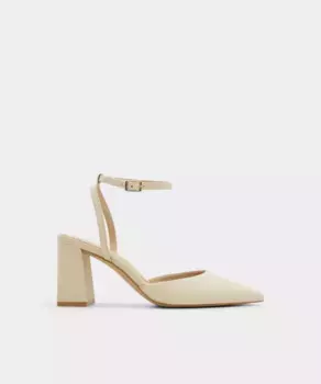 Женские кожаные туфли с острым носком Aldo, бежевый