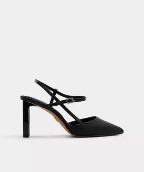 Женские кожаные туфли с острым носком Aldo, черный