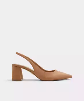 Женские кожаные туфли с острым носком Aldo, цвет Camel