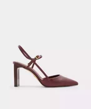 Женские кожаные туфли с острым носком Aldo, бордовый