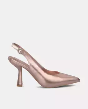 Женские кожаные туфли с острым носком Alma en Pena, розовый