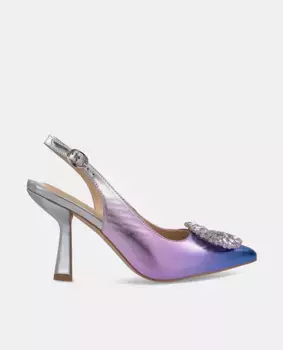 Женские кожаные туфли с острым носком Alma en Pena, фиолетовый