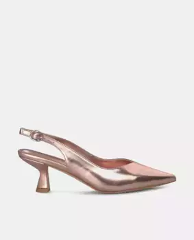 Женские кожаные туфли с острым носком Alma en Pena, розовый