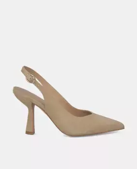 Женские кожаные туфли с острым носком Alma en Pena, бежевый