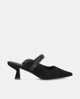 Женские кожаные туфли с острым носком Alma en Pena, черный