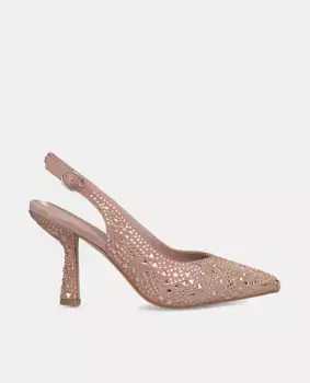 Женские кожаные туфли с острым носком Alma en Pena, розовый