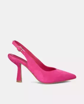 Женские кожаные туфли с острым носком Alma en Pena, цвет Fucsia