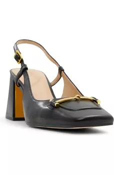 Женские кожаные туфли с открытой пяткой Ted Baker Mia Icon, черный