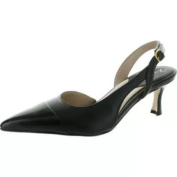 Женские кожаные туфли с открытым носком и открытой пяткой на каблуке 27 Edit, черный